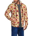 thumbnail image 2 of Honeii Cups of Tea Print Hoodies for Men, Pullover & Full Zip, Breathable Zip up Hoodie, Sweatshirt-Small, 2 of 5