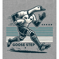 thumbnail image 2 of Rugby Goose Step Adult Heather Gray Crew Neck Short Sleeve Tee-Small, 2 of 4
