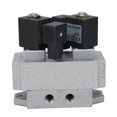 thumbnail image 2 of Válvula Solenoide de 2 Posiciones y 5 Vías Equipo Mecánico de Control Eléctrico Doble G1/4in K25D2H‑8AC 110V, 2 of 12