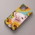 thumbnail image 2 of Tobelint Case for iPhone 14 Plus,Sunflower Pig Pattern Case with Side Print,Slim Bumper Cover, 2 of 5