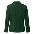 thumbnail image 5 of BRDFRL Women's Lined Blazers Business Casual Long Sleeve Blazer Open Front Lightweight Suit Jacket for Work Dark Green 3XL, 5 of 6