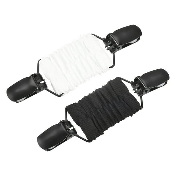 Uxcell 2 Pack Dress Clips, Sweater Clips Shawl Cardigan Clips Scarf Clip for Women(Black, White)