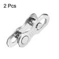 thumbnail image 3 of Uxcell 2pcs Bicycle Missing Link 11 Speed Reusable Steel Bike Chain Link Silver, 3 of 7