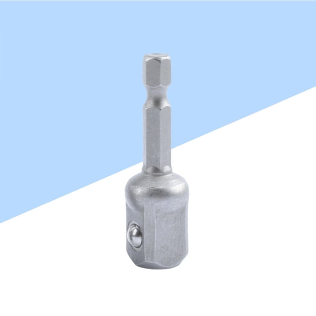 HEALEEP power drill socket adapter Socket Adapter Silver 1Set for Repair Work