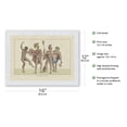 thumbnail image 2 of Native Hawaiian Warriors - Pacific Islanders - Vintage Hawaiian Cultural Images c.1811 - Japanese Unryu Rice Paper Art Print (Unframed) 12 x 16 in, 2 of 4