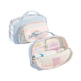 thumbnail image 2 of Sokhug Cute Color-Block Candy Pencil Case - Handheld Canvas Pen Bag with Storage, for Office, 8.3x5.1x3.1 Inch, Style A, 2 of 8