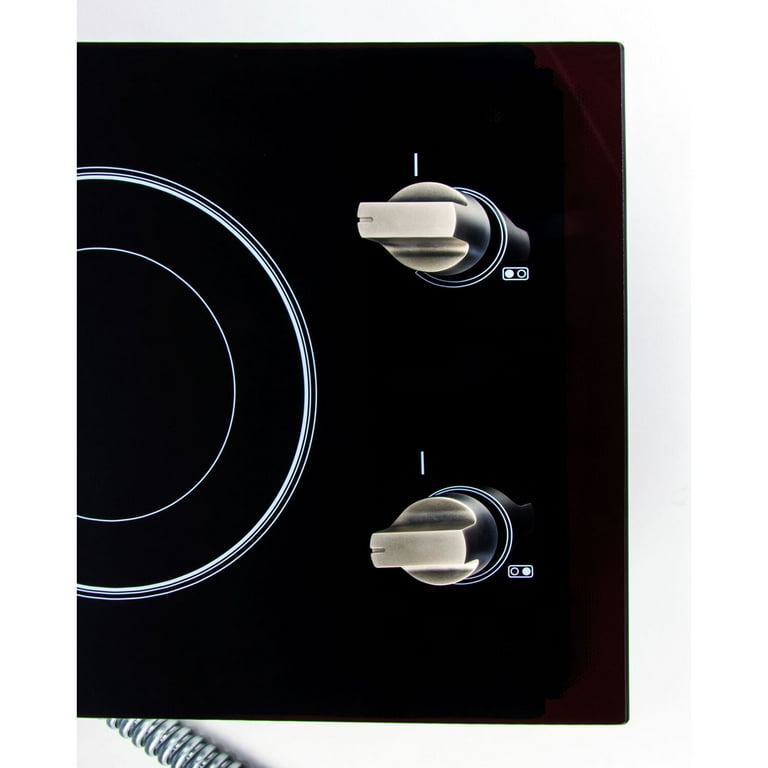 Magic Chef MCSCTE12BG1 12 in. 240V Built in Electric Radiant 2 Burner Cooktop Walmart