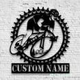 thumbnail image 4 of Craftnamesign Mountain Bike Metal Wall Art LED Light, MTB Sign, Bicycle Wall Decor, 4 of 5