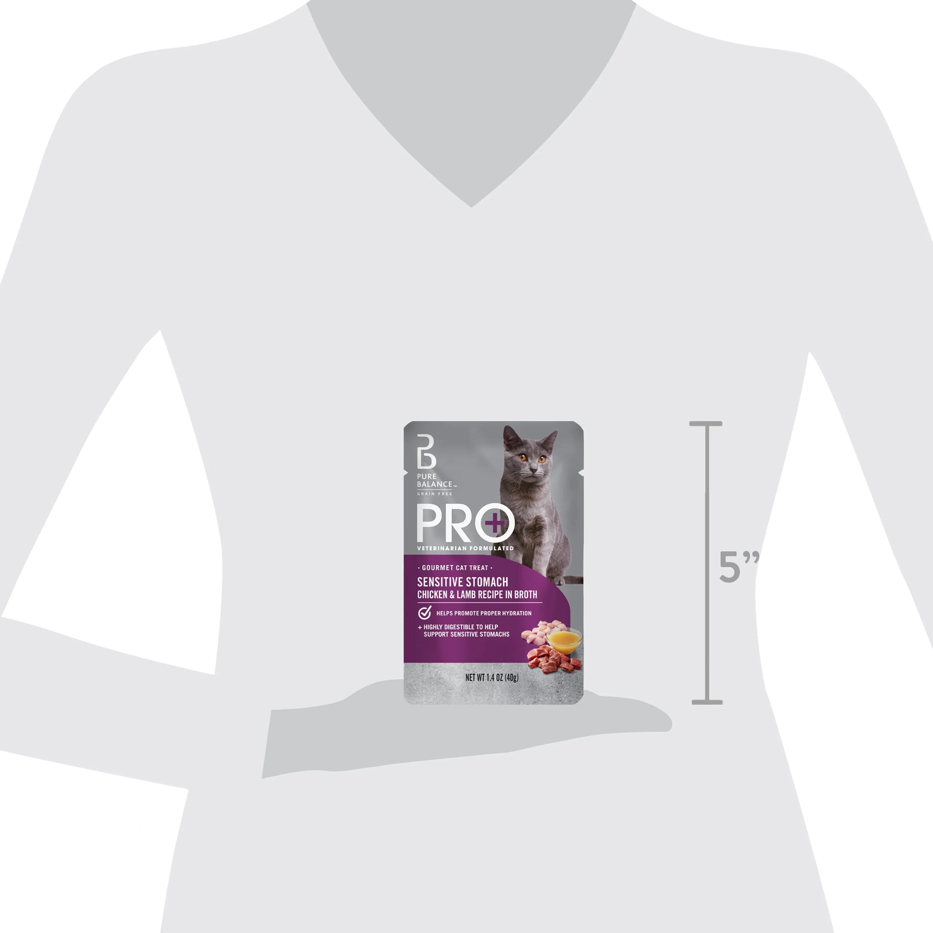 Pure Balance Pro+ Sensitive Stomach Chicken & Lamb Recipe in Broth, 1.4 oz