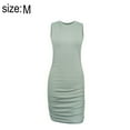 thumbnail image 2 of Women's dress, Polyester, Mint green, M, 2 of 6