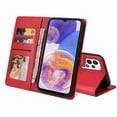 thumbnail image 7 of Allytech Samsung Galaxy A23 5G Case Synthetic Leather Case, Book Folding Flip Case with Kickstand Credit Card Slot Magnetic Closure Protective Cover for Galaxy A23 5G - Red, 7 of 7
