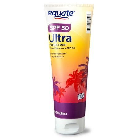 Equate Ultra Sunscreen Lotion, SPF 50, 8 fl oz