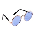 thumbnail image 2 of Visland Small Pet Sunglasses Retro Dog Sunglasses Round Metal Puppy Sunglasses Cosplay Glasses Photo Props Eyewear for Cats and Small Dogs, 2 of 8