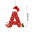 thumbnail image 3 of Dmlowu 26 Letter Christmas Ornaments with Santa Hat - Merry Christmas Tree Ornaments for Xmas Tree, Hanging Christmas Decorations for Holiday Party Decor, DIY Holiday Name Pendant, 3 of 6