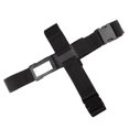 thumbnail image 1 of Correas de equipaje Cinturones de maleta Correas de embalaje ajustables anchas Accesorios de viaje, Negro, 1 of 5