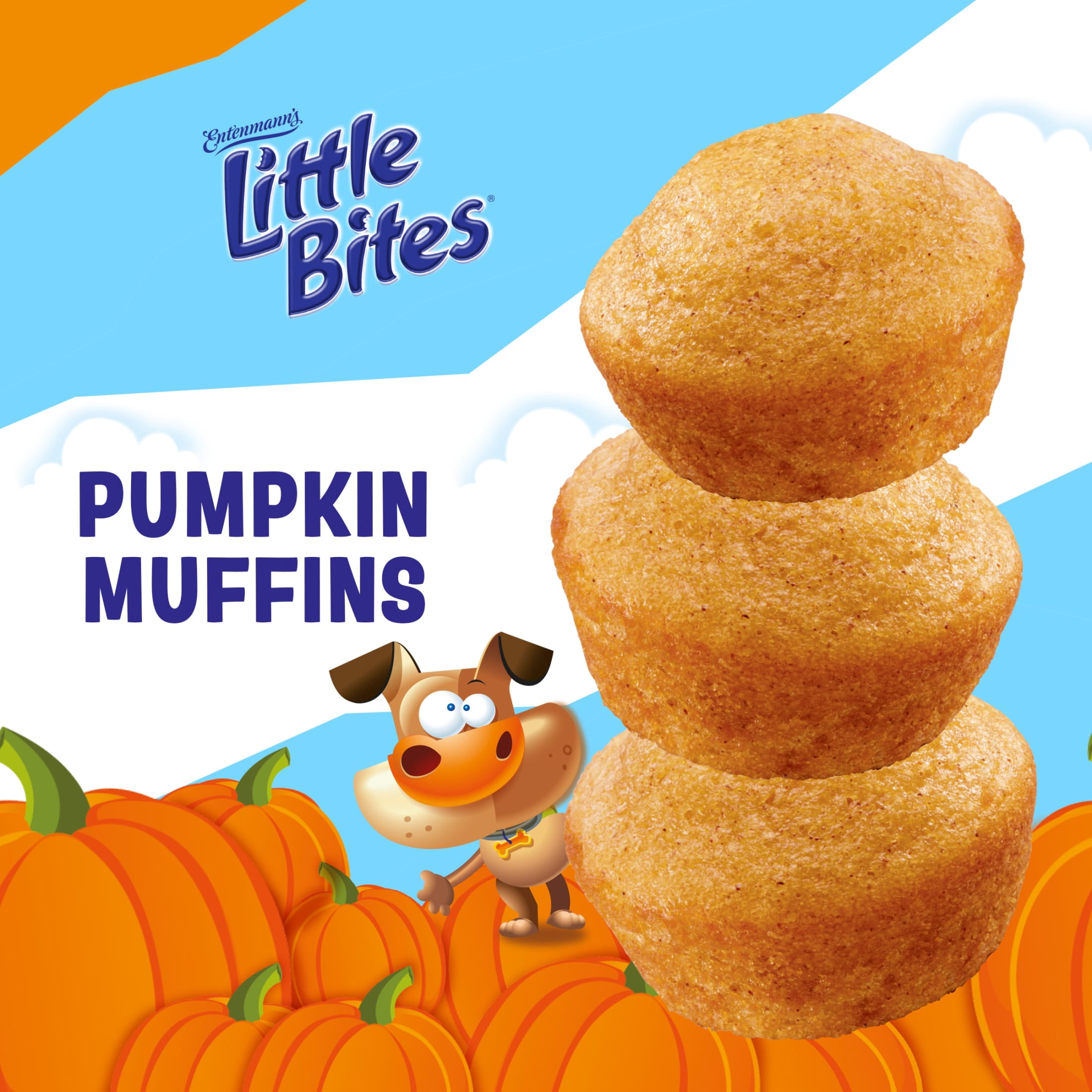 Entenmann's Little Bites Pumpkin Mini Muffins, 5 packs, 8.25 oz