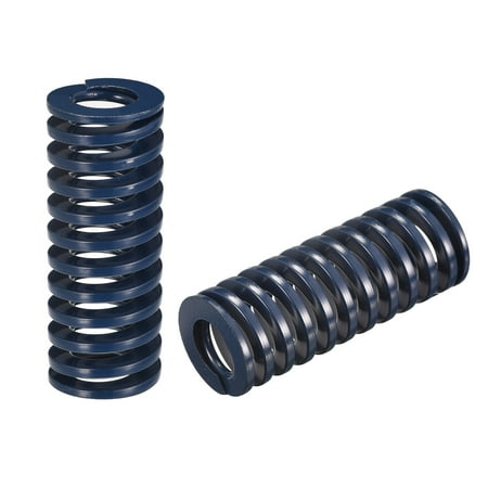 

Die Spring 2 Pack 30mm OD 80mm Long Spiral Stamping Light Load Compression Die Springs Blue