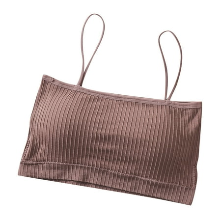 

Dezsed Sports Bras for Women Clearance Women s Bra Wire Free Underwear OnePiece Bra Everyday Underwear Wrap Chest Without Steel Ring Bras Khaki One Size