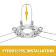thumbnail image 3 of MOVTOTOP 5pcs Universal Recessed Lighting Spring Clips For Downlight Accessories Metal Lampshade Fixators Lamp Shade Diy Holders For Lamp Hardware And Lighting Fixtures, 3 of 5