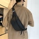 thumbnail image 4 of Bolso de pecho para hombre, estilo retro, sencillo, tipo bandolera, tipo mochila, ligero, deportivo, tipo riñonera, 4 of 5