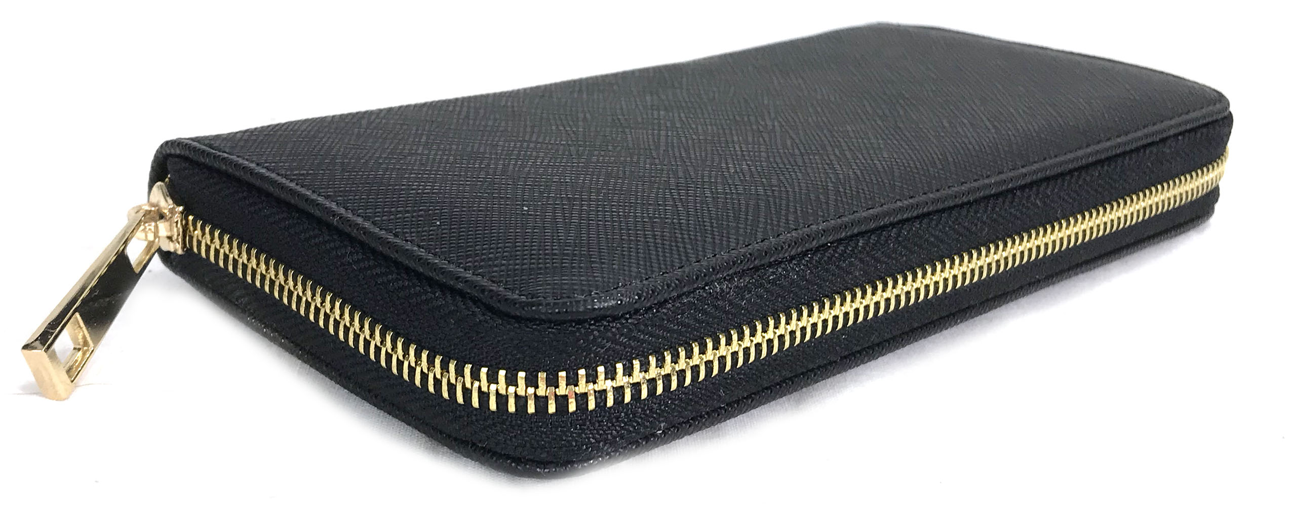 Zzfab Fashion Design Purse and Wallet Set Texture Black