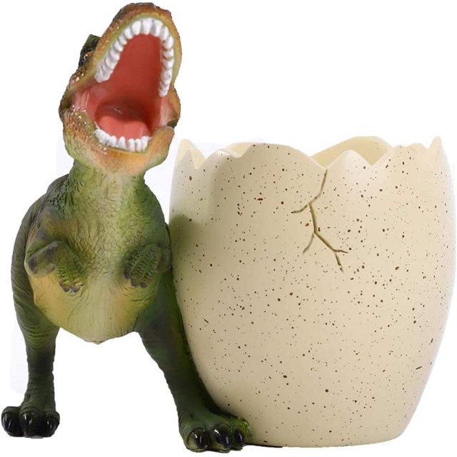 Portalápices con forma de dinosaurio, organizador de escritorio, tiranosaurio Rex