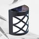 thumbnail image 4 of 6 luces solares LED semicirculares para pared exterior, impermeables, para jardín, cercas, seguridad exterior, patio, camino de entrada (luz blanca cálida)., 4 of 8