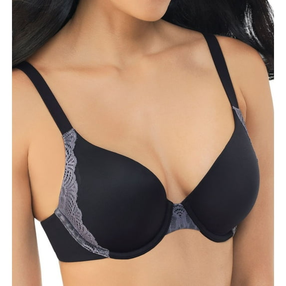 Women's Vanity Fair 75260 Flattering Lift Underwire Bra (MidnightCharcoalAsh 40DD)
