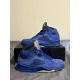 thumbnail image 1 of Ni - ke Air Jordan 5 Blue Suede Men’s Shoe Size 10, 1 of 5