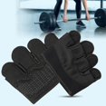 thumbnail image 6 of NIBOLOG 1 Pair Gym Gloves Sweat-absorbing Breathable Anti-slip Men Women Weight Lifting Training Fitness Four-finger Gloves Hand Guard Protector, 6 of 8