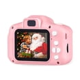 thumbnail image 1 of Sywqhk Mini cámara digital para niños con doble lente + lector de tarjetas USB con tarjeta TF de 32 GB (rosa), 1 of 9