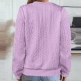 thumbnail image 3 of Womens Tunic Sweatshirt Jacket Zip up Lightweight Cardigan Casual Long Sleeve Open Front Outwear Coat New Womens Fall Clothes Fashion Outfits Purple XXL, 3 of 7