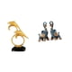 thumbnail image 1 of Figura de delfín,Colección de adornos de escritorio con figuras de delfines,Figura de elefante,Figuras de elefantes,estatuas,adornos de animales,Escultura coleccionable para, 1 of 8
