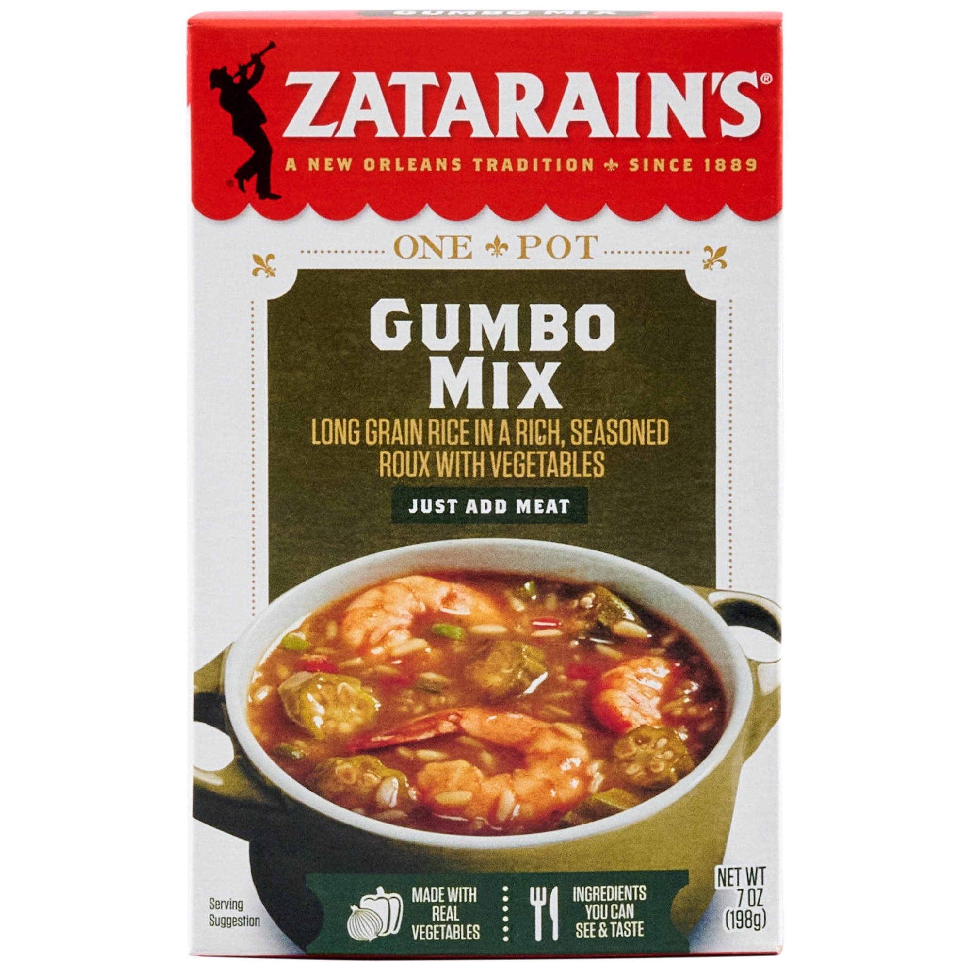Zatarain's Gumbo Mix, 7.0 oz Box