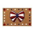thumbnail image 2 of Independence Day Bow Pattern Doormat, Absorbent Stain Resistant Rug, Non Slip Mesh Silicone Back Pad, Patriotic Decor for Bathroom Home Entryway Layout, 2 of 6