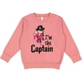 thumbnail image 2 of Inktastic I'm the Captain Pirate Girl Toddler Sweatshirt, 2 of 4