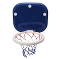 thumbnail image 4 of Juego de aro de baloncesto para interior, plegable, montado en la pared, con ventosa de fijación, minired de tablero de baloncesto para puerta de niño pequeño, color azul, 4 of 10