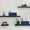 thumbnail image 4 of 2 Pack Foldable Felt Storage Cubes 10.1×6.3×4.7in Open Home Storage Bins for Organizing Shelf, Neon Plume Printed, 4 of 6