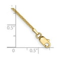 thumbnail image 2 of 14k Yellow Gold Polished 1.0mm Box Chain Anklet 9 Inch Lobster Claw Anklet for Women and Men, 2 of 2