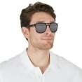 thumbnail image 7 of Oakley Men's OO9436 Latch Beta Rectangular Sunglasses, Matte Clear/Prizm Black, 54 mm, 7 of 7