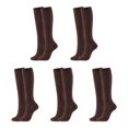 thumbnail image 1 of Greyghost 5 Paires Bas de Compression pour Hommes et Femmes Chaussettes de Randonnée Course 20-30 mm Vol Grossesse Enflure Varices Marathon Café P/M, 1 of 6