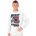 thumbnail image 4 of The Smurfs Kanji Rise and Grind Men Big & Tall Long Sleeve Tee Brisco Brands 2X, 4 of 5