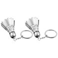 thumbnail image 2 of Miangastore Badminton Keyrings Zinc Alloy 2Pcs 4.3In X1.5In X1.5In, 2 of 7