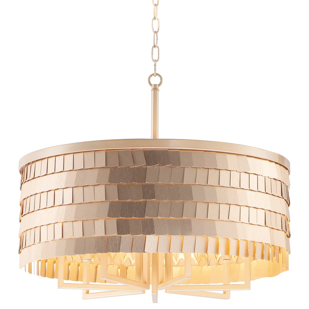 Maxim 26366 Glamour 7 Light 24" Wide Drum Chandelier Gold Walmart