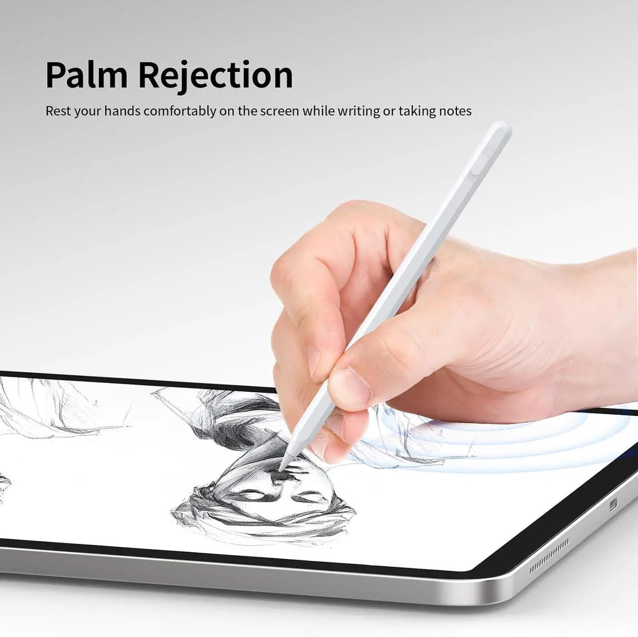 Findmy Stylus Pen for Apple iPad Pencil, USB-C Fast Charge for iPad Pen with Shortcuts/Tilt Sensitivity, Work 2018-2025 iPad 6/7/8/9/10/A16 & Air 3/4/5/M2, Mini 5/6/7 & Pro 11"/12.9"/M4