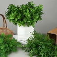 thumbnail image 1 of Visland Artificial Plants, 4PCS Fake Plastic Plant Leaves Faux Tree Shrubs Bushes Indoor Outside Home House Garden Office Decor Greeny, 1 of 8