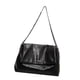 thumbnail image 5 of Bolso de hombro para mujer, estilo hobo, de piel sintética, de gran capacidad y estilo elegante. Negro, 5 of 9
