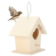 thumbnail image 4 of Birdhouse Kits For Kids, Wooden Birdhouse Beautiful Bird House Unique Design  For Parrots For Garden For Small Birds Heart-Shaped Belt Rope No. 1, 4 of 8