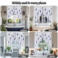thumbnail image 6 of Swag Curtain Valances Bird Branches Swag Valances for Kitchen Windows Blue Leaves Tree Short Topper Curtains Valance Tier Pair for Kitchen Bedroom Living Room Bathroom 28"x36", 6 of 8