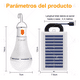 thumbnail image 2 of Luz De Emergencia Usb Solar Recargable Y Extraíble 60w 2 Pzs BLANCO, 2 of 5